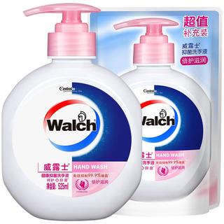 walch 威露士 健康抑菌洗手液 倍护滋润 525ml+补充装250ml