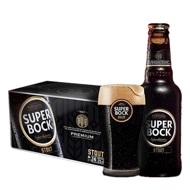 超级波克 SUPER BOCK 世涛黑啤 250ml*24瓶