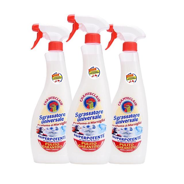 大公鸡管家 CHANTECLAIR大公鸡管家油污净 厨房油污清洁剂 重油污克星 马赛香600ml*3瓶