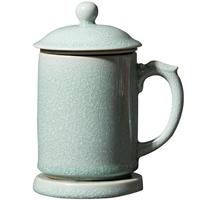 容山堂 汝窑陶瓷茶水分离泡茶杯 300ml