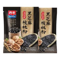 西麦 黑芝麻核桃粉  即食冲饮五谷早餐燕麦片杂粮粉独立包装c 350g/袋*2