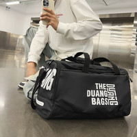 途客 Trcks 健身包男干湿分离运动训练手提包大容量短途旅行包时尚潮流行李包 黑色