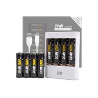 sonluk 双鹿 U411 5号镍氢充电电池 1.2V 1300mAh 充电套装 8粒装