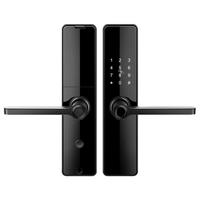 威恒 M2木门指纹锁室内木门智能指纹锁密码锁 办公卧室门房间智能 曜石黑+五合一开锁【包安装】