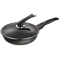 三四钢麦饭石平底锅煎锅不粘锅电磁炉燃气灶通用牛排煎锅28cm 38131