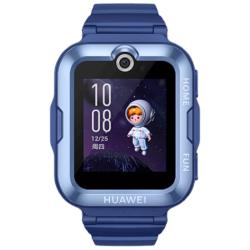 华为 4 Pro 4G儿童智能手表 52mm 蓝色塑胶表壳 蓝色硅胶表带（GPS、北斗）