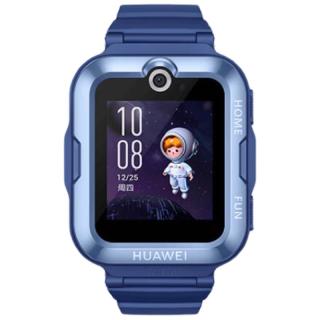 华为 HUAWEI 4 Pro 4G儿童智能手表 52mm 蓝色塑胶表壳 蓝色硅胶表带（GPS、北斗）