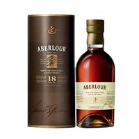 Aberlour 亚伯乐 高地 单一麦芽 苏格兰 威士忌 18年 陈酿 500ml春节年货 送礼佳选