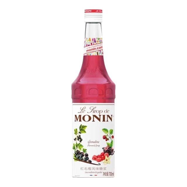 MONIN 红石榴风味糖浆700ml咖啡伴侣调酒鸡尾果汁饮料品奶茶浓缩 红石榴风味700ml