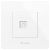 BULL 公牛 G07T101 一位电话插座 象牙白