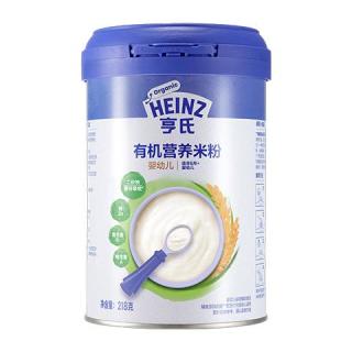 亨氏 婴儿宝宝辅食原味有机米粉维c营养高铁米粉婴儿米糊218g 6个月+