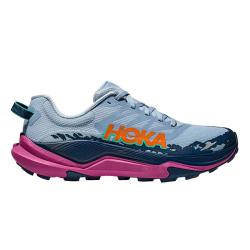 HOKA ONE ONE男女款夏季托伦特4越野跑步鞋TORRENT 4竞速减震耐磨 灰蓝色/紫红色