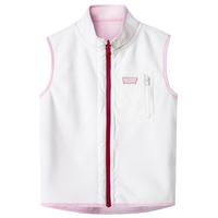 Levi's 李维斯童装男女童两面穿加绒马甲秋冬儿童保暖外套 玫瑰浅粉 140 /68 【身高128-140cm】 140/68