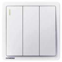 SIEMENS 西门子 雅典系列 5TA1432-3NC01 三开单控开关 雅白色