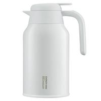 炊大皇保温咖啡壶316不锈钢保温壶真空保温家用暖水壶热水瓶 2L 米白色