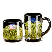 乐美雅玻璃杯家用水杯透明耐热泡茶杯钢化牛奶杯带把茶杯喝水杯子 钢化诺卡380ml班尼450ml
