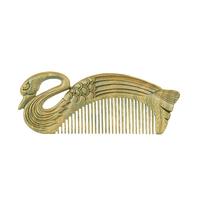 周广胜 天鹅绿檀梳