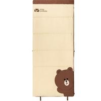 MOBI GARDEN 牧高笛 Line Friends联名款 信封式睡袋 NX21562001 布朗熊米白 220*72cm 左款