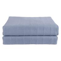 美菱 MELING(MeiLing)电热毯双人双控智能调温电褥子 多档智能定时调温除湿除螨加厚 舒适绒-蓝色双人双控180x150智能