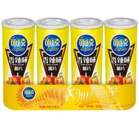 可比克经典香辣味薯片105g*4连罐装办公室休闲零食小吃膨化食品