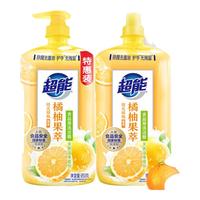 88VIP：超能 护手无残留 洗洁精  橘柚果萃 950g 2瓶