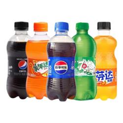 百事 可乐 Pepsi 碳酸汽水饮料瓶装整箱 百事出品 新老包装随机发货 百事可乐300ml*6瓶