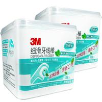 3M 薄荷细滑牙线棒盒装 136支*2