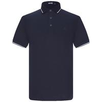 Navigare意大利小帆船纯棉短袖polo衫男夏装通勤轻商务体恤薄款宽松男装 藏青 L /50