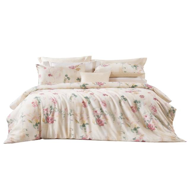 富安娜 家纺 圣之花床上四件套纯棉床品套件双人床单被套 圣之花-风华系列