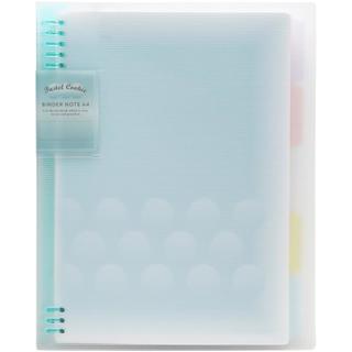 KOKUYO 国誉 淡彩曲奇系列 WSG-RUYP60B A4活页笔记本 柔光款 蓝色  单本装
