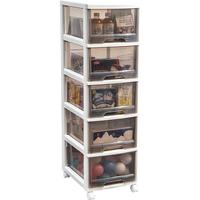 Jeko&Jeko 捷扣 SWB-5705 收纳柜 5层 32*42*103cm 透明咖