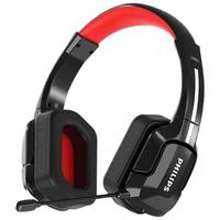 PHILIPS 飞利浦 TAGH301 耳罩式头戴式有线耳机 黑色 双3.5mm