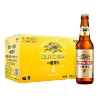 麒麟 一番榨 黄啤酒330ml*24瓶 清爽口感京东自营