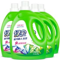 EVER GREEN 绿伞 去污超人洗衣液 3kg*4瓶 玉兰幽香