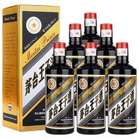 MOUTAI 茅台 王子酒 黑金 53%vol 酱香型白酒 500ml*6瓶 整箱装