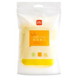 得力 67841 儿童轻型黏土 黄色 100g 补充装