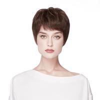 Rebecca/瑞贝卡 全真人发丝 女士假发 深棕色 15cm