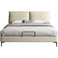 喜临门 头层牛皮软床 软包床头主卧室床1.8米双人大床 尼亚pro云雾米 云雾米