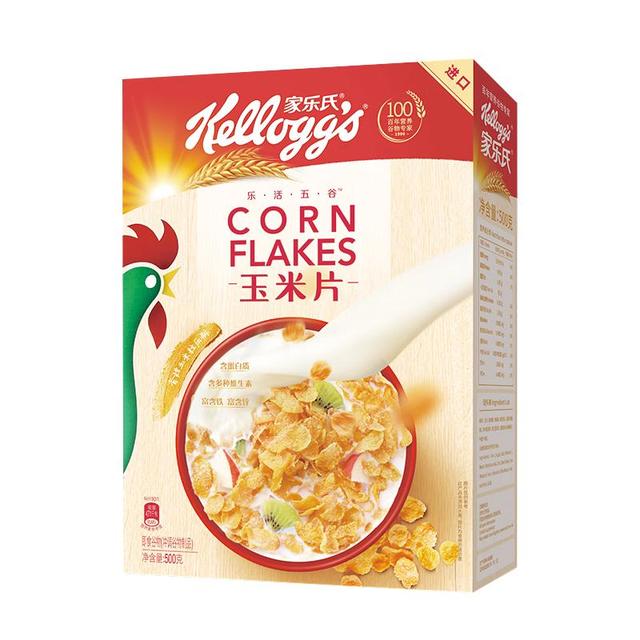 PLUS会员：家乐氏 乐活五谷 玉米片 500g