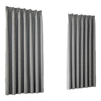 一居尚品 窗帘遮光浅星星儿童房卧室飘窗简约短帘成品防晒定制 满天星灰色宽1.5高2.0挂钩款单片