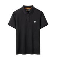 添柏岚(Timberland)T恤男春夏户外运动休闲舒适POLO衫短袖上衣A24H2 黑色 M 001黑色