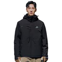 PELLIOT 伯希和 男子三合一冲锋衣 PE211040107 曜石黑 M