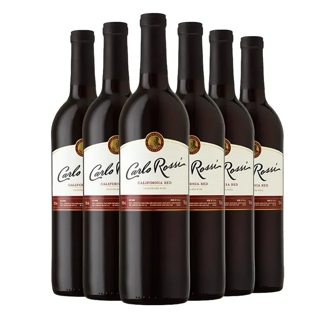Carlo Rossi 加州乐事 半干红葡萄酒 6瓶*750ml套装