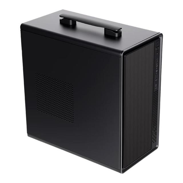 先马 支持MATX主板 台式电脑主机箱 便携提手 Type-C MATX主板 多硬盘位 0.7mm五金  黑色