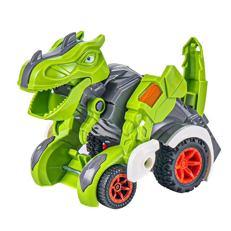 LEZHOU TOYS 乐州玩具 3308 惯性恐龙变形车-霸王龙 单机版 绿色