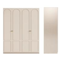 顾家家居 KUKA 卧室衣柜简约衣柜收纳柜子卧室储物柜PT7858GY 奶白色衣柜-1.6M 奶白色 衣柜-1.6M