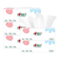 心相印 抽纸面巾纸三层母婴抽纸餐巾纸 3层80抽3包