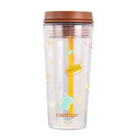 contigo康迪克塑料杯双饮口随行杯500ml悠闲下午茶HBC-DUA006