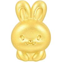 周生生黄金转运珠 文化祝福十二生肖足金串珠定价生肖兔93694C不含绳