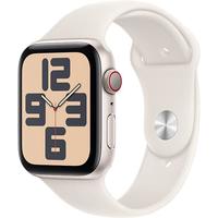 Apple 苹果 Watch SE 2023款 智能手表 GPS+蜂窝版 44mm 星光色 橡胶表带 S/M